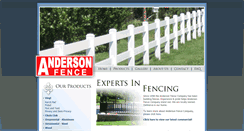 Desktop Screenshot of andersonfence.net